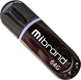 Флеш пам'ять Mibrand Panther Black 64GB USB2.0