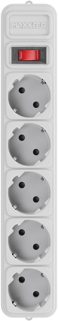 Мережевий подовжувач 5р/4.5м Maxxter SPM5-G-15В