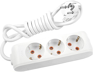 Мережевий подовжувач VIKO 3р/3м б/з