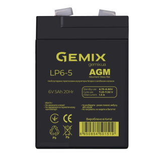 Акумуляторна батарея GEMIX LP6-5 6V 4.5Ah