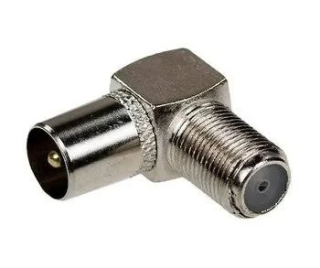 Штекер кутовий антенний з F-конектором