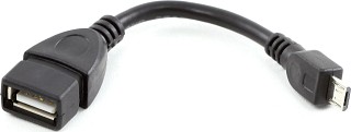 Кабель OTG USB AF/Micro USB Atcom (3792) 0.1м