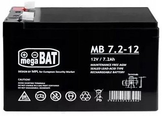 Акумуляторна батарея MegaBat 12V 7.2Ah