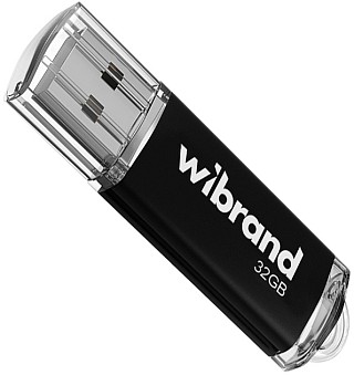 Флеш пам'ять Wibrand Cougar Black 32GB USB2.0