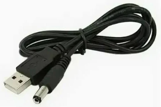 Кабель живлення DC 5,5x2,1 DC5/DC5 1A, 1.0м