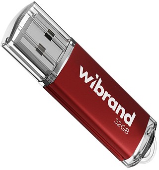 Флеш пам'ять Wibrand Cougar Red 32GB USB2.0