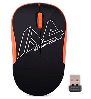 Мишка A4-Tech G3-300N Black+Orange