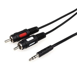 Кабель-аудіо Jack 3.5мм(M)/2RCA(M) Atcom 1,8м.