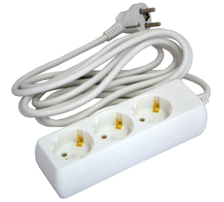 Мережевий подовжувач 3р/3м Grunhelm G3W3M