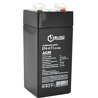 Акумуляторна батарея EURO POWER EP4-4 F1 4V 4.0Ah