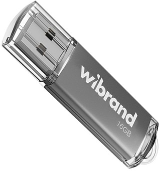 Флеш пам'ять Wibrand Cougar Silver 16GB USB2.0