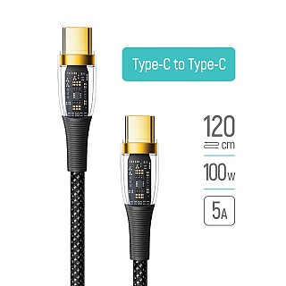 Кабель Type-C/Type-C ColorWay (CBPDCC053-BK) 1.2м