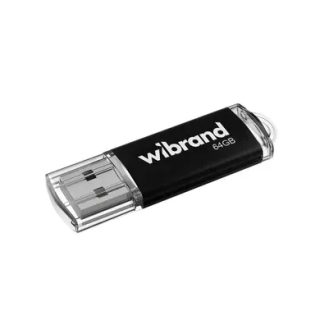 Флеш пам'ять Wibrand Cougar Black 64GB USB2.0