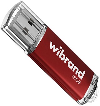 Флеш пам'ять Wibrand Cougar Red 16GB USB2.0