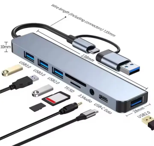 Концентратор USB 3.0 8-in-1USB C Hub
