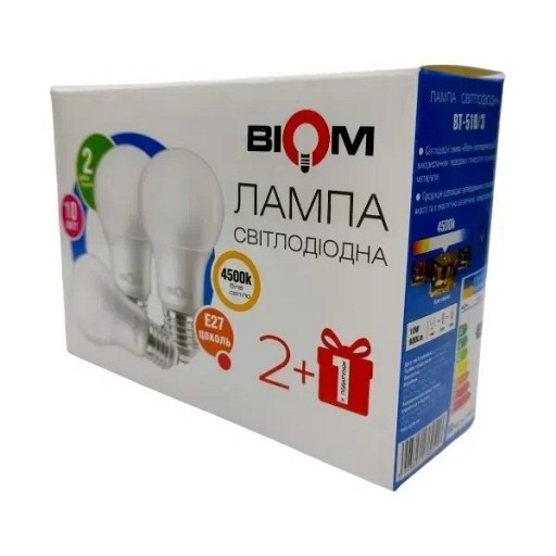 Лампа BIOM BT-510/3 A60 E27 10W