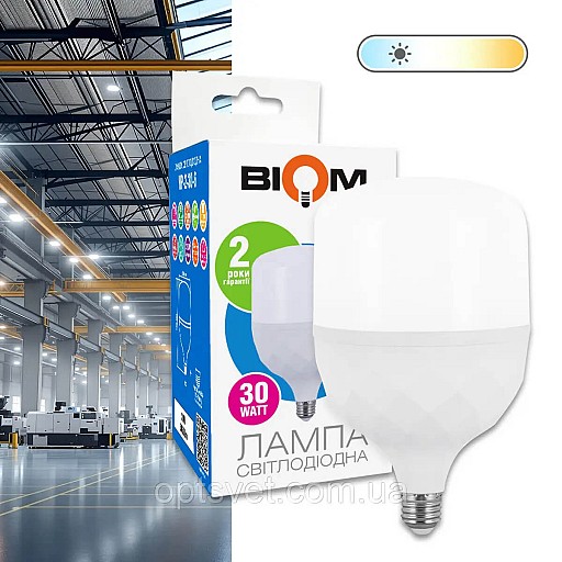 Лампа BIOM HP-2-30-6 T80 E27 30W