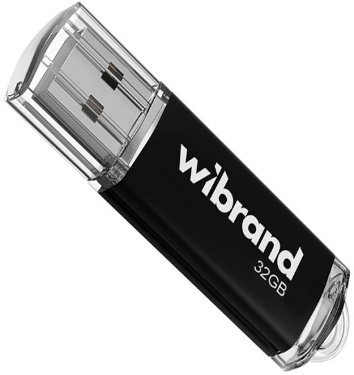 Флеш пам'ять Wibrand Cougar Black 32GB USB2.0