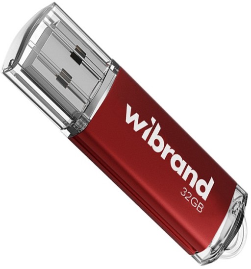 Флеш пам'ять Wibrand Cougar Red 32GB USB2.0