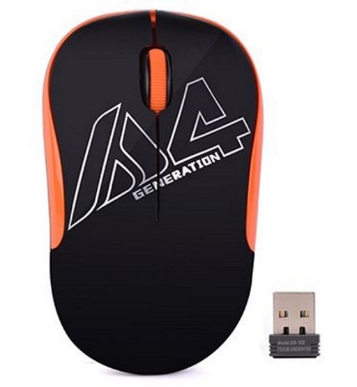 Мишка A4-Tech G3-300N Black+Orange