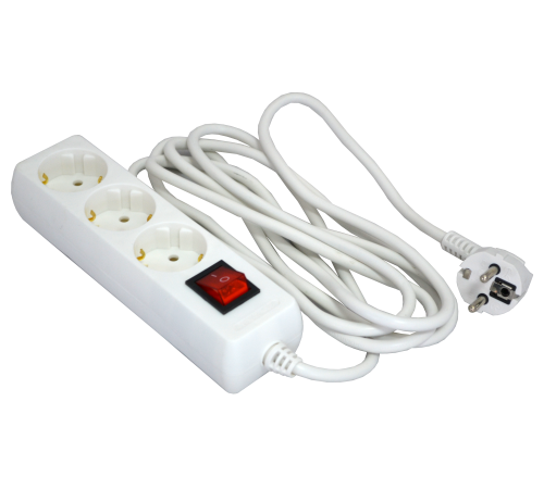 Мережевий подовжувач 3р/3м Grunhelm GS3W3M