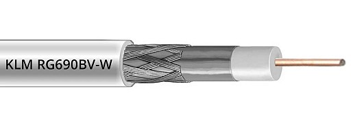 Кабель антенний KLM RG690BV-W