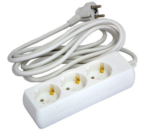 Мережевий подовжувач 3р/3м Grunhelm G3W3M