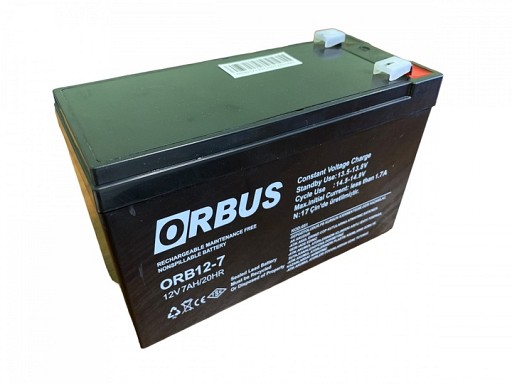 Акумуляторна батарея ORBUS ORB1270 AGM 12V 7Ah